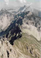 Blick von Reither Spitze auf Freiungen Höhenweg