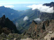 Blick vom Cumbre über die Caldera bis Tazacorte